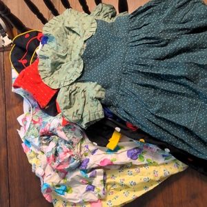 Bundle 6 vintage girls dresses